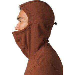 New Mens XXL Prana Coldstream Hoodie Shirt NWT Manzanita Brown Zip Pocket Polart